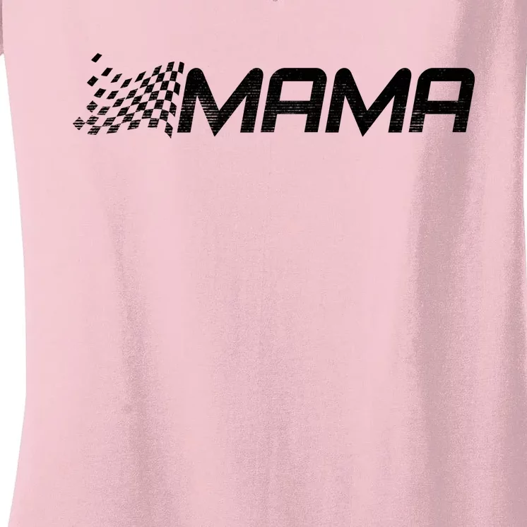 Racing Mama Sport Women's V-Neck T-Shirt