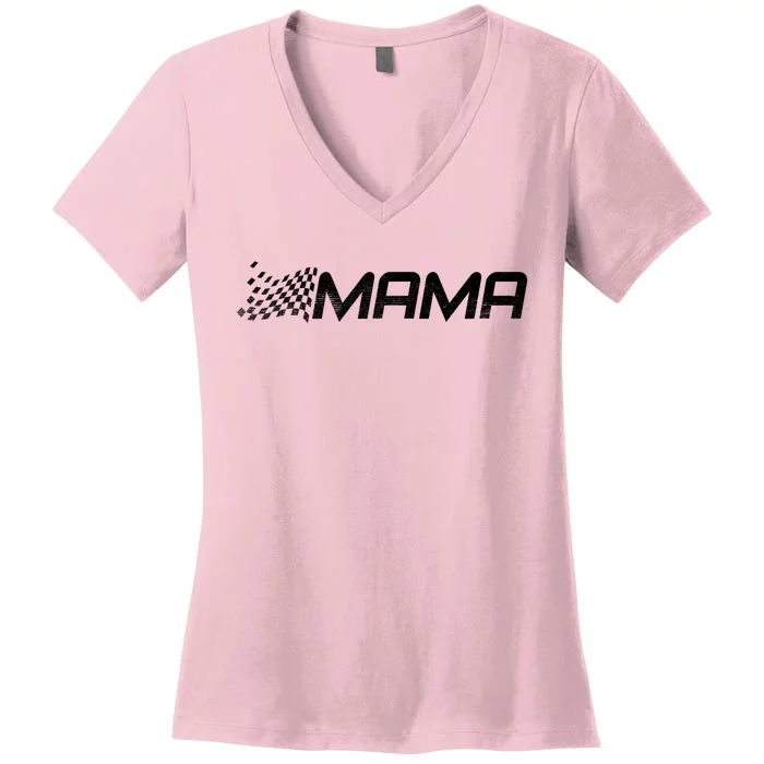 Racing Mama Sport Women's V-Neck T-Shirt