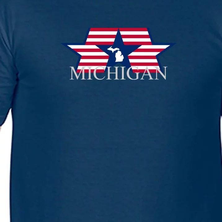 Retro Michigan Star Map Comfort Colors T-Shirt