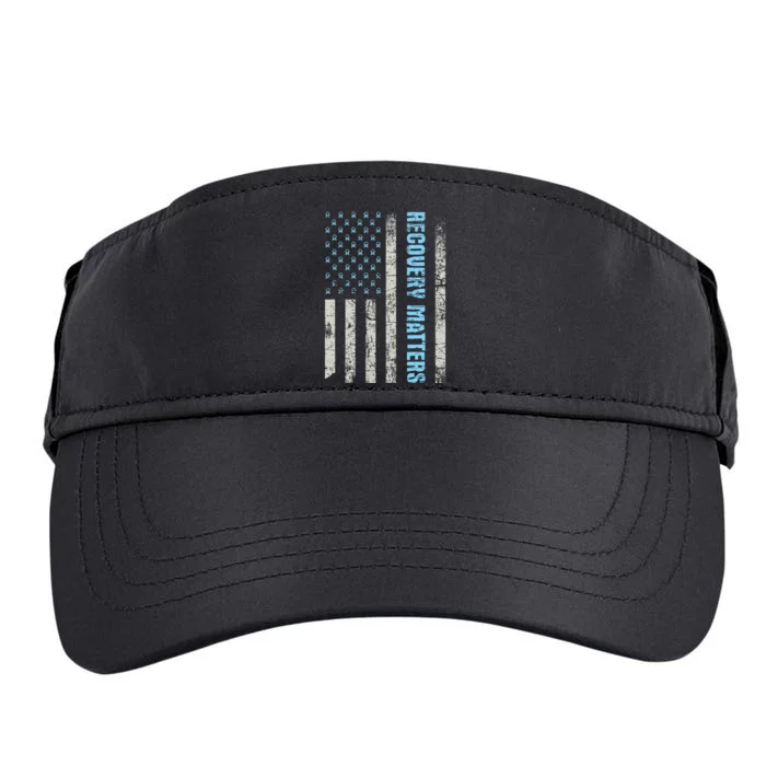 Recovery Matters Sobriety Anniversary Sober AA NA Adult Drive Performance Visor