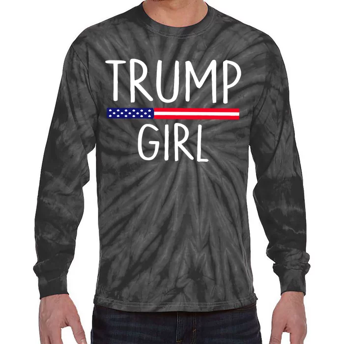 Rain Monroe Trump Girl Tie-Dye Long Sleeve Shirt