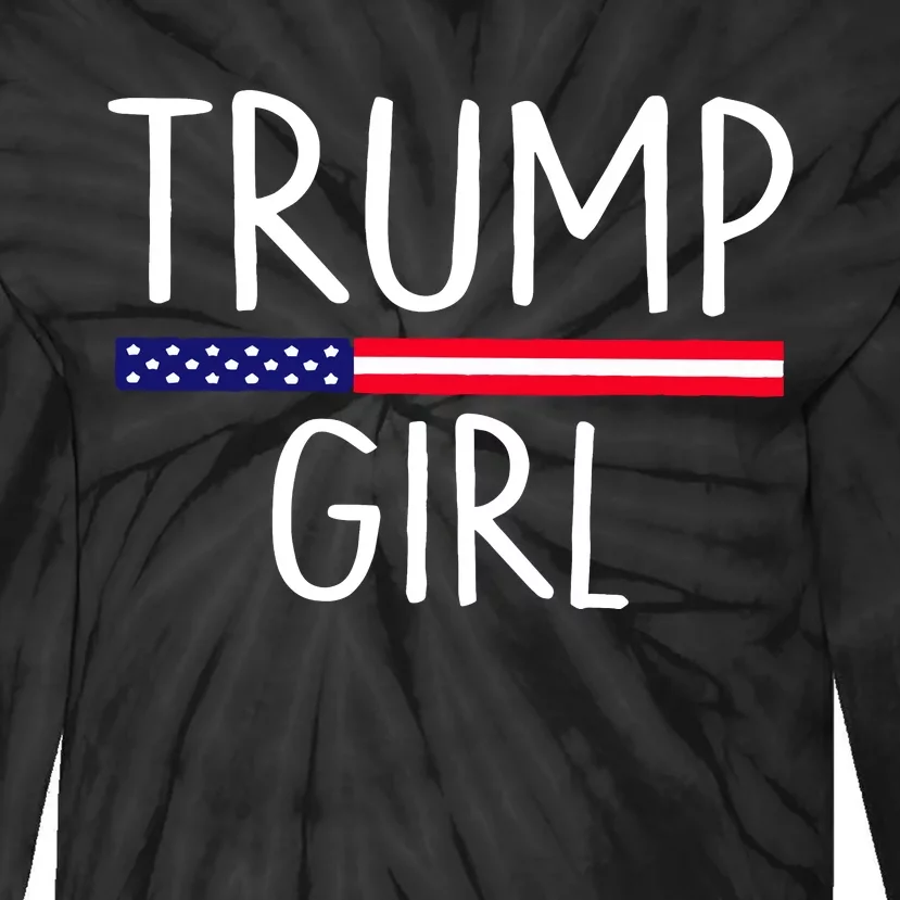 Rain Monroe Trump Girl Tie-Dye Long Sleeve Shirt