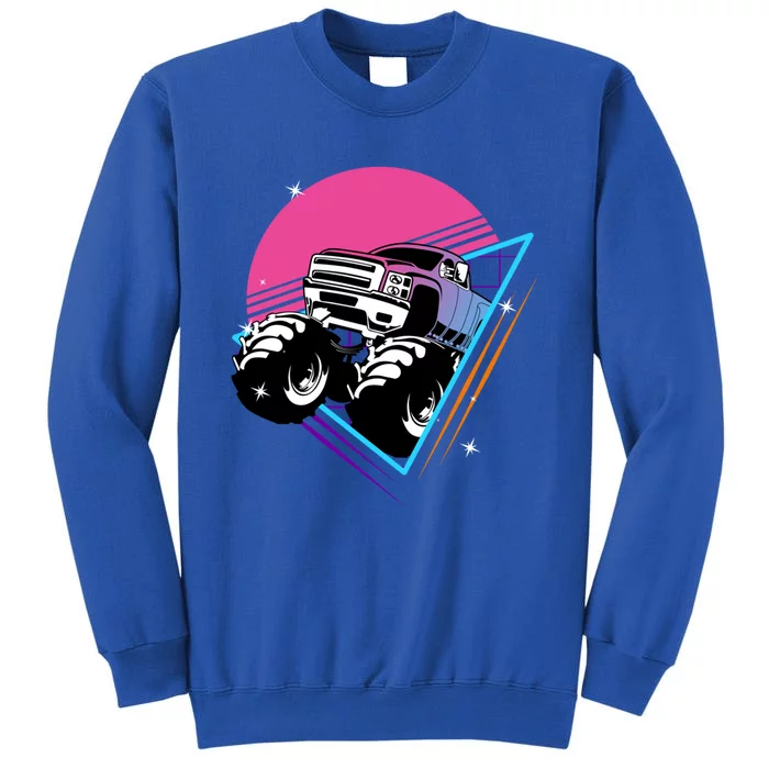 Retro Monster Truck Show Cute Gift Vintage Monster Trucks Gift Sweatshirt