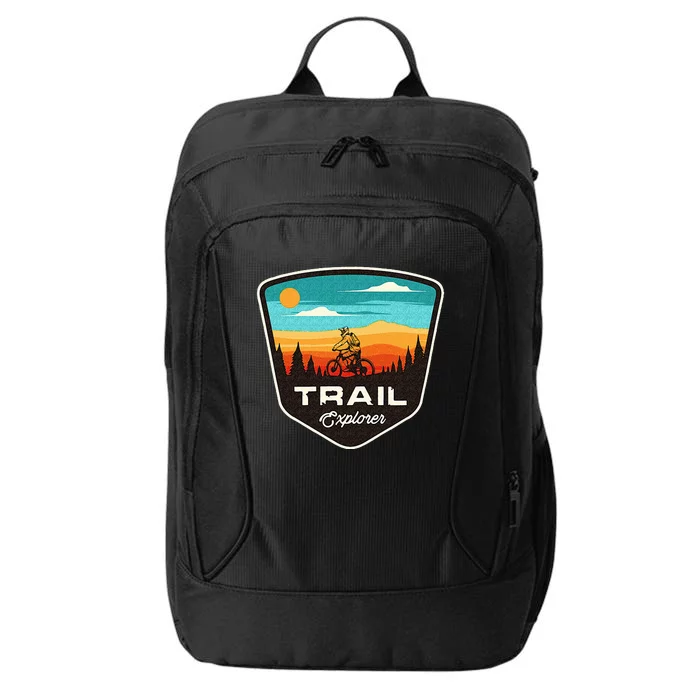 Retro MTB Trail Mountain Bike Biking Cycling Enthusiast Idea City Backpack