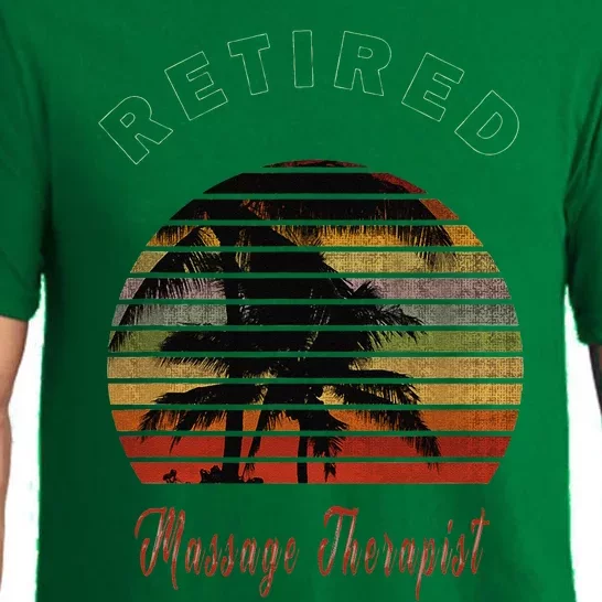 Retired Massage Therapist Retirement Gift Beach Pajama Set