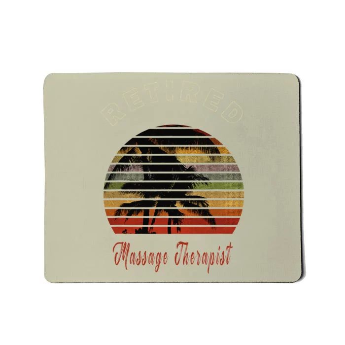 Retired Massage Therapist Retirement Gift Beach Mousepad