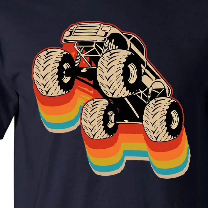 Retro Monster Truck Big Style Truck Tall T-Shirt