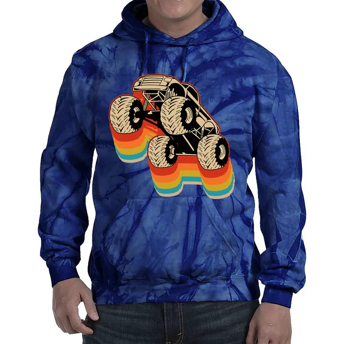 Retro Monster Truck Big Style Truck Tie Dye Hoodie