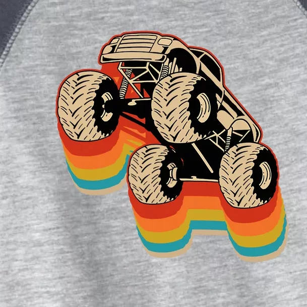 Retro Monster Truck Big Style Truck Toddler Fine Jersey T-Shirt