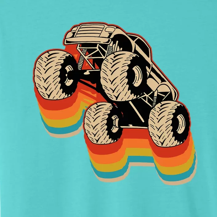 Retro Monster Truck Big Style Truck ChromaSoft Performance T-Shirt