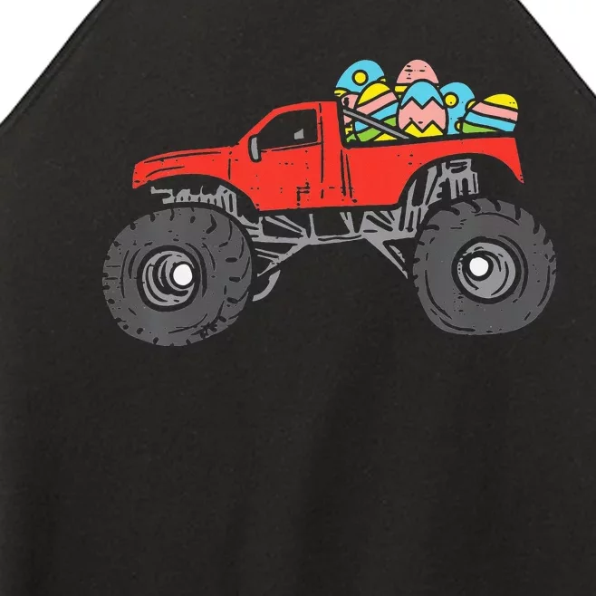 Red Monster Truck Eggs Easter Egg Hunting Women’s Perfect Tri Rocker Tank