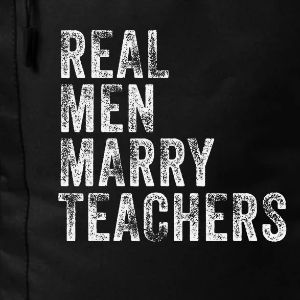 Real Marry Teachers Future Husband Wife Engagement Funny Daily Commute Backpack