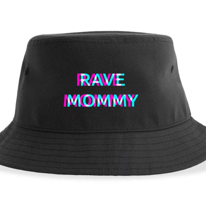 Rave Mommy Techno Edm Music Festival Mother Mom Raver Sustainable Bucket Hat