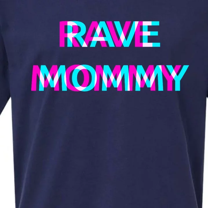 Rave Mommy Techno Edm Music Festival Mother Mom Raver Sueded Cloud Jersey T-Shirt