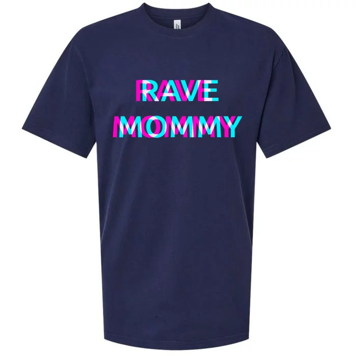 Rave Mommy Techno Edm Music Festival Mother Mom Raver Sueded Cloud Jersey T-Shirt