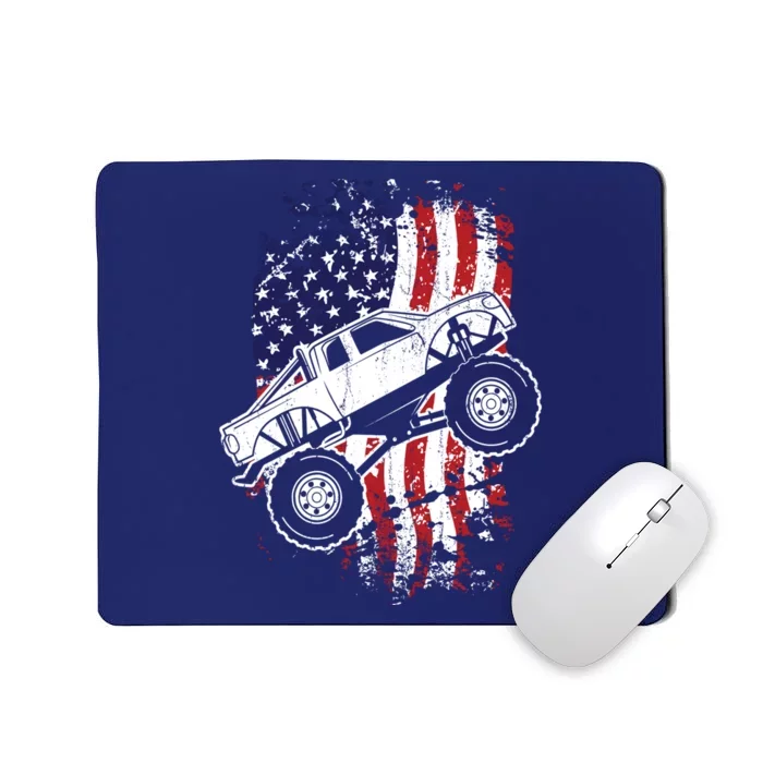 Roar Monster Truck Car Crusher Gift Design Idea Mousepad