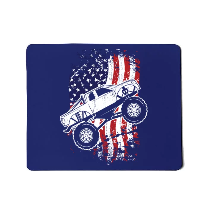 Roar Monster Truck Car Crusher Gift Design Idea Mousepad