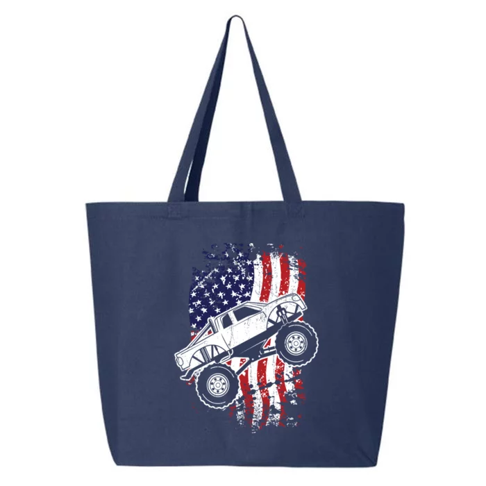 Roar Monster Truck Car Crusher Gift Design Idea 25L Jumbo Tote