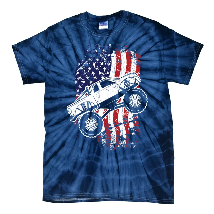 Roar Monster Truck Car Crusher Gift Design Idea Tie-Dye T-Shirt