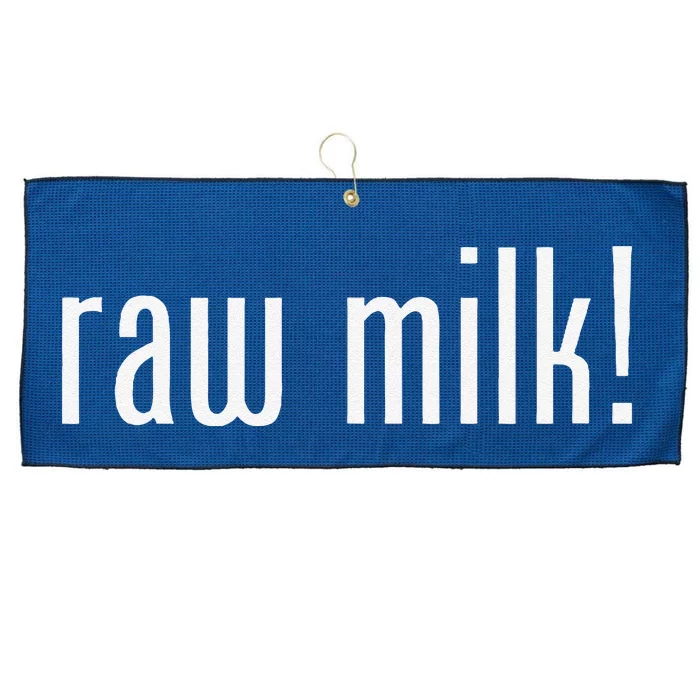 Raw Milk Traditional Dairy Advocate Large Microfiber Waffle Golf Towel