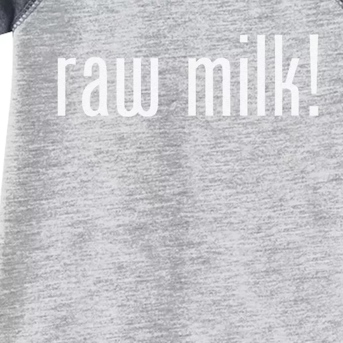 Raw Milk Traditional Dairy Advocate Infant Baby Jersey Bodysuit