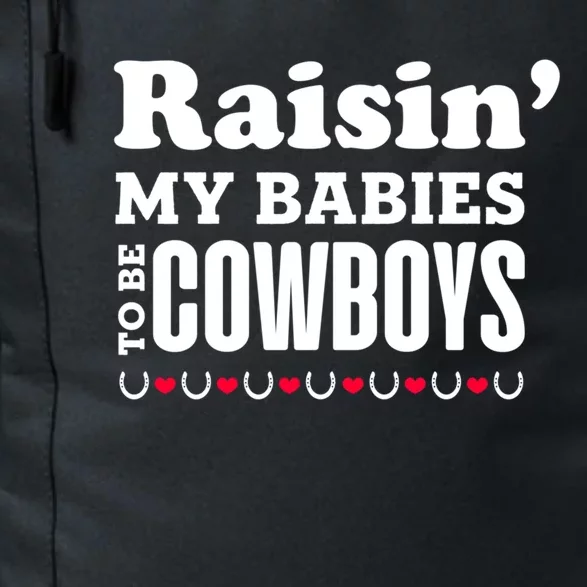 Raisin' My To Be Cow Mom Mother Western Southern Cool Gift Daily Commute Backpack