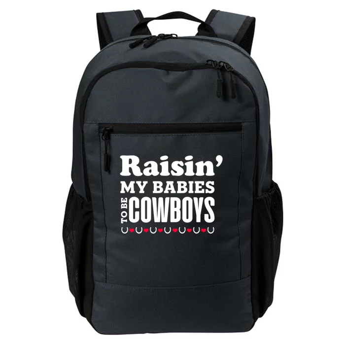 Raisin' My To Be Cow Mom Mother Western Southern Cool Gift Daily Commute Backpack