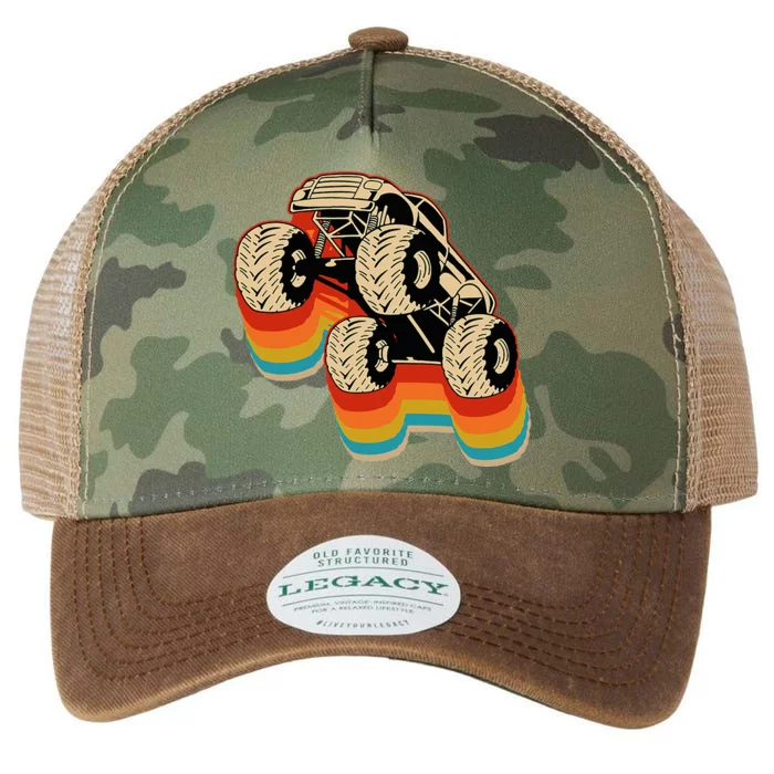 Retro Monster Truck Big Style Truck Legacy Tie Dye Trucker Hat