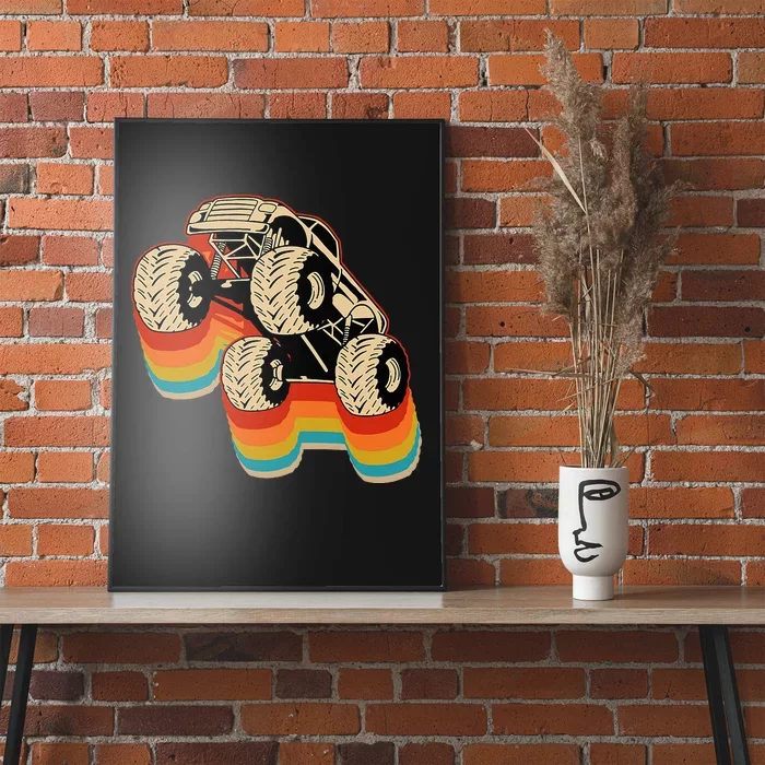 Retro Monster Truck Big Style Truck Poster