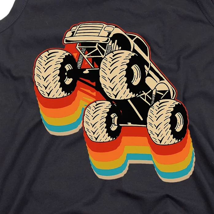 Retro Monster Truck Big Style Truck Tank Top