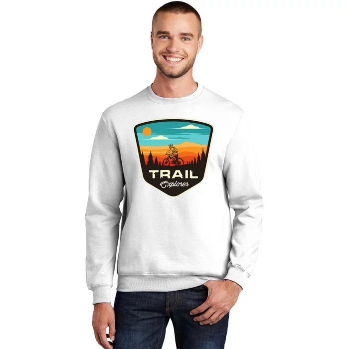 Retro Mtb Trail Mountain Bike Biking Cycling Enthusiast Idea Sweatshirt