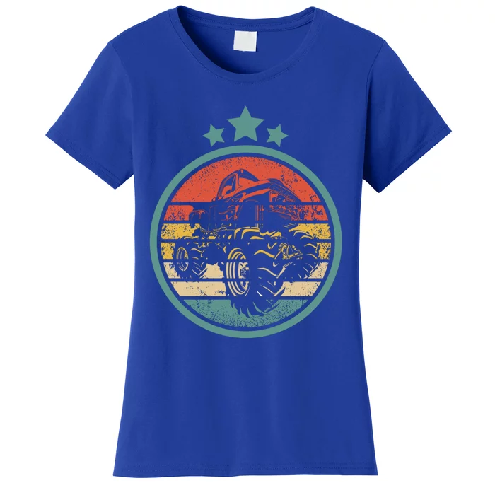 Retro Monster Trucks Vintage Big Trucks Gift Women's T-Shirt