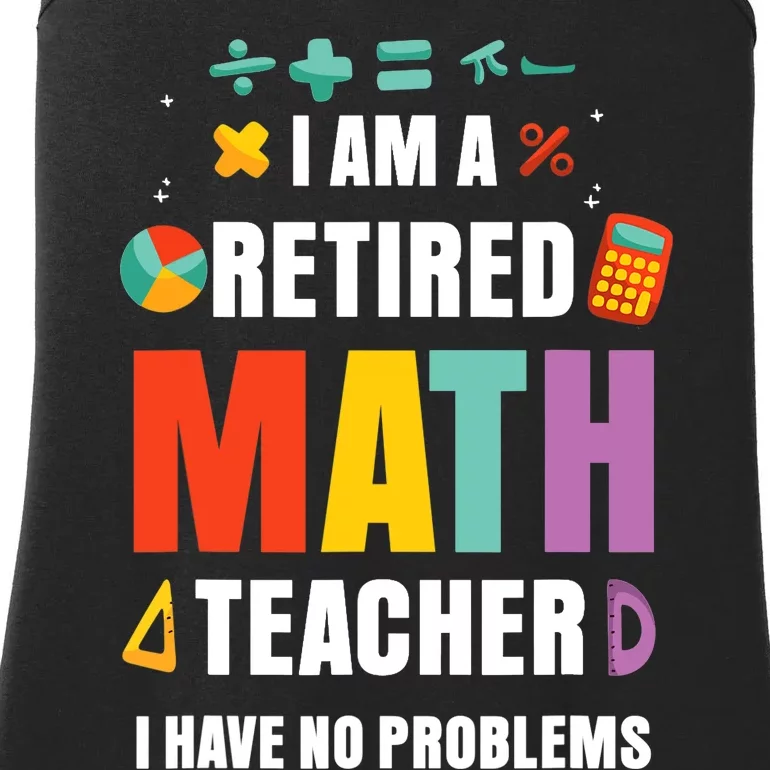 Retired Math Teacher Funny Retirement Quotes For  Wo Ladies Essential Tank