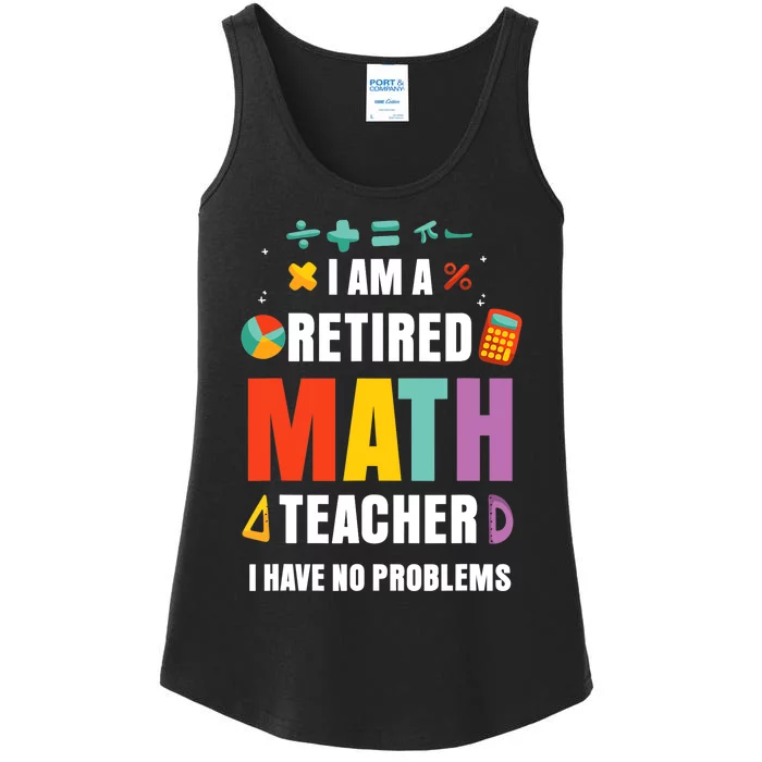 Retired Math Teacher Funny Retirement Quotes For  Wo Ladies Essential Tank