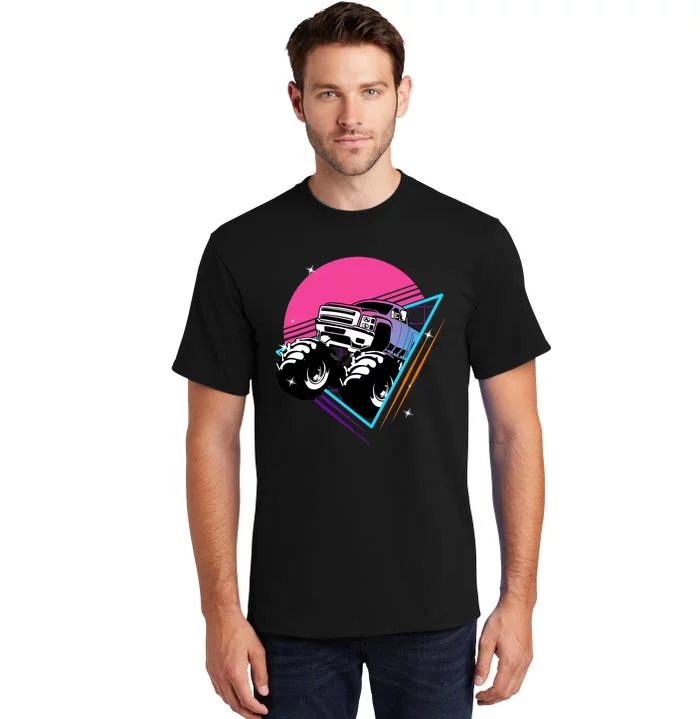 Retro Monster Truck Show Vintage Monster Trucks Tall T-Shirt