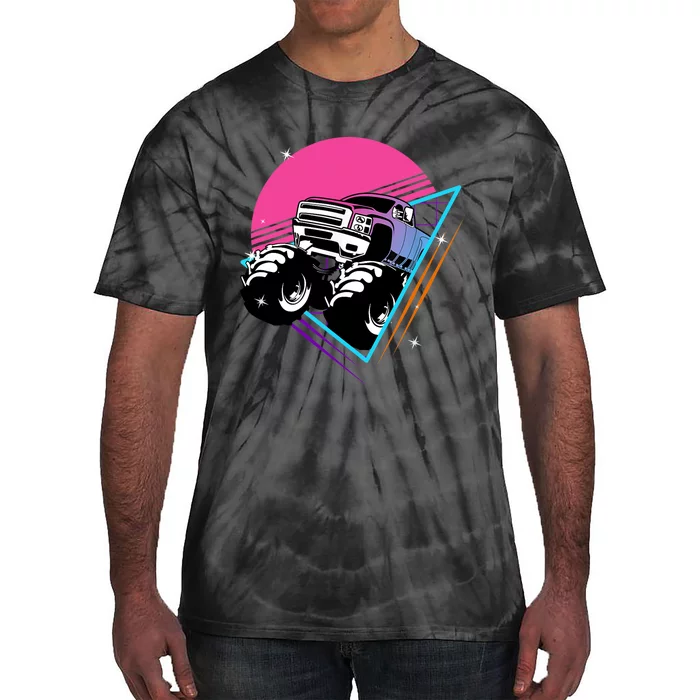 Retro Monster Truck Show Vintage Monster Trucks Tie-Dye T-Shirt