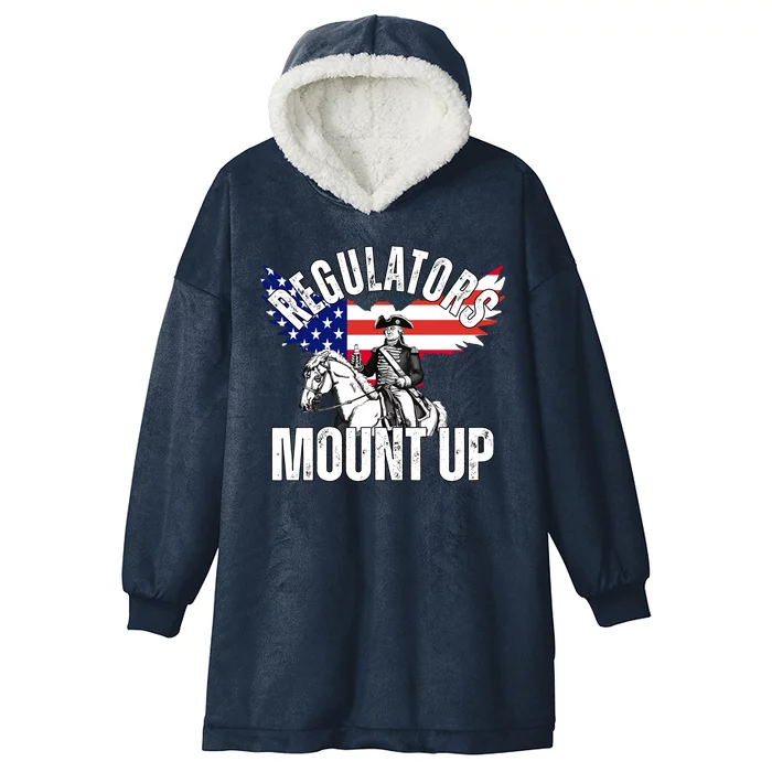 Regulators Mount Up 4th Of July Independence Day Hooded Wearable Blanket