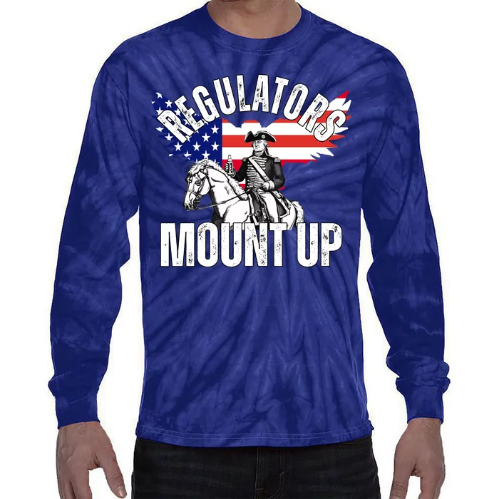 Regulators Mount Up 4th Of July Independence Day Tie-Dye Long Sleeve Shirt