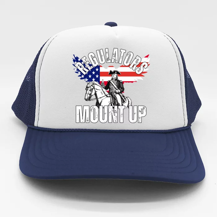 Regulators Mount Up 4th Of July Independence Day Trucker Hat