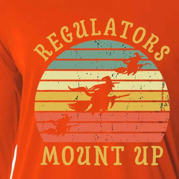 Regulators Mount Up Funny Halloween Witch Costume Gift Cooling Performance Long Sleeve Crew