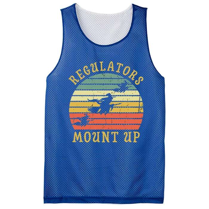 Regulators Mount Up Funny Halloween Witch Costume Gift Mesh Reversible Basketball Jersey Tank