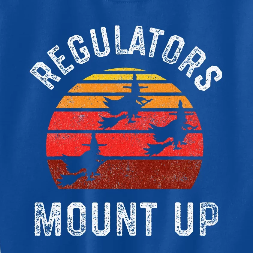 Regulators Mount Up Funny Halloween Witch Kids Sweatshirt