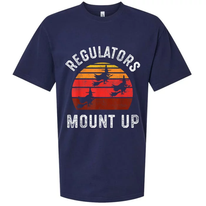 Regulators Mount Up Funny Halloween Witch Sueded Cloud Jersey T-Shirt