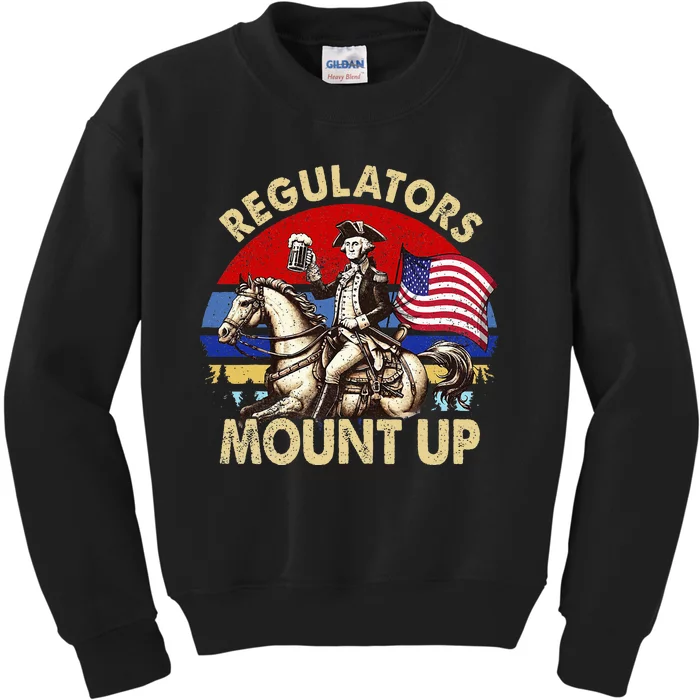 Regulators Mount Up 4th Of July Kids Sweatshirt