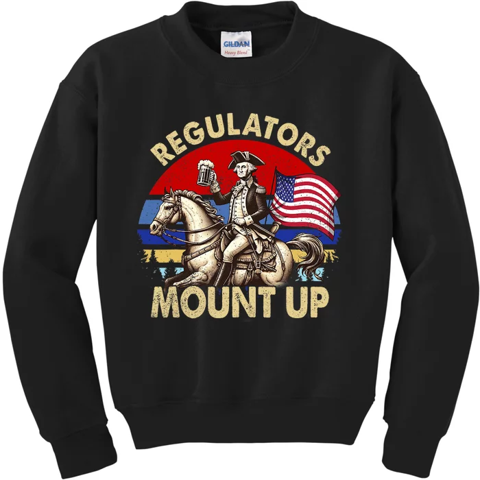 Regulators Mount Up 4th Of July Independence Day Kids Sweatshirt