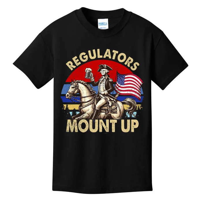 Regulators Mount Up 4th Of July Independence Day Kids T-Shirt