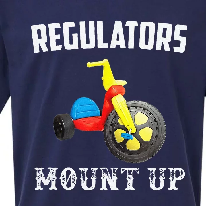 Regulators Mount Up Funny Hip Hop Rap Sueded Cloud Jersey T-Shirt