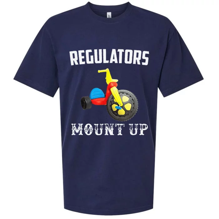 Regulators Mount Up Funny Hip Hop Rap Sueded Cloud Jersey T-Shirt