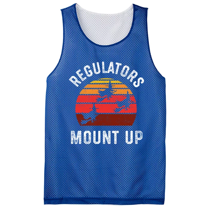 Regulators Mount Up Funny Halloween Witch Meaningful Gift Mesh Reversible Basketball Jersey Tank