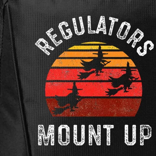 Regulators Mount Up Funny Halloween Witch City Backpack